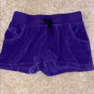 Purple and Black Shorts